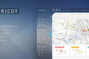 Apricot v1.3 – 导航管理仪表板模板