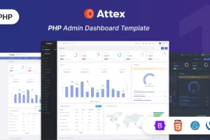 Attex – PHP 管理和仪表板模板