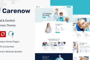 Carenow v1.1.5 – 医疗和牙医 WordPress 主题