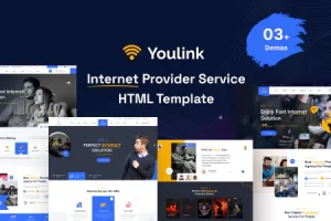 Youlink – 宽带和互联网服务 HTML5 模板 + RTL
