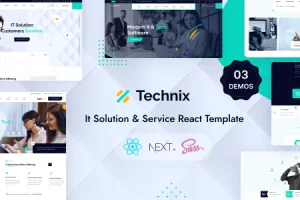 Technix – 技术和 IT 解决方案 React Next js 模板