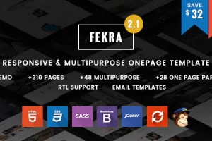 Fekra – 响应式单页/多页 HTML5 模板