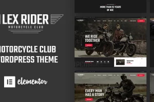 LexRider v1.6.5 – 摩托车俱乐部 WordPress 主题