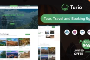 Turio v1.3.0 – 旅游 WordPress 主题旅游局