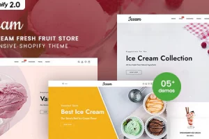 Iceam – 冰淇淋店响应式 Shopify 主题