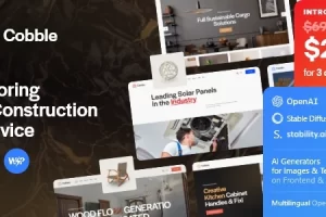 Cobble v1.0 – 地板和建筑服务 WordPress 主题