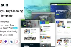 Laun – 洗衣服务和干洗 HTML 模板