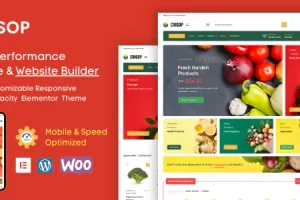 Crisop v1.1.0 – Elementor 杂货店和食品 WooCommerce 主题