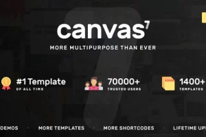 Canvas v7.3.0 – 多用途 HTML5 模板
