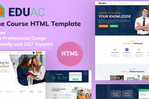Eduac – 教育和在线课程 HTML 模板