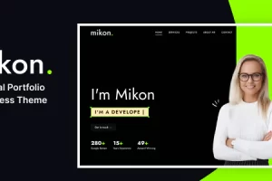 Mikon v1.0 – 个人作品集 WordPress 主题