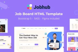 Jobhub v1.2 – 求职板 HTML 网站模板
