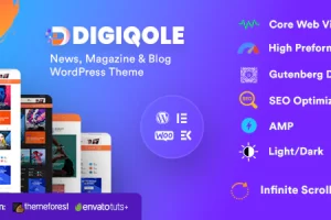 Digiqole v2.1.9 – 新闻杂志 WordPress 主题