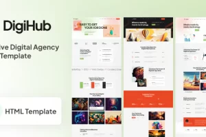 DigiHub – 数字机构 HTML 模板