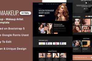 Gmaakeup – 化妆师 HTML 模板