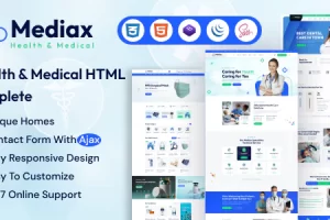 Mediax v1.0 – 健康与医疗服务 HTML 模板