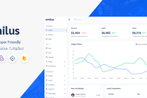 Emilus v4.0.1 – React Admin Template