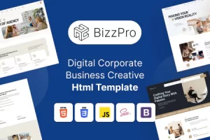 Bizzpro – 数字企业商业创意 Html 模板