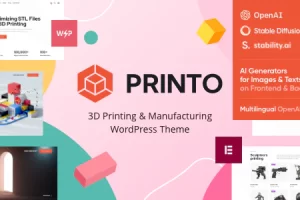 Printo v1.4 – 3D 打印和制造 WordPress 主题