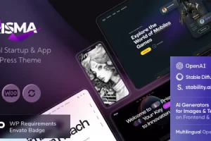 Prisma v1.3 – 数字启动和应用程序 WordPress 主题 + AI