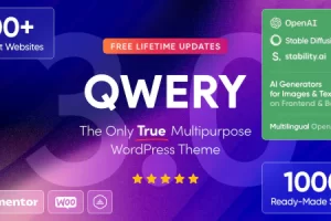 Qwery v3.1 – 多功能商业 WordPress 和 WooCommerce 主题 + ChatGPT