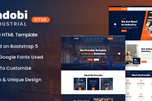 Indobi – 工业 HTML 模板