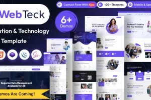 Webteck v1.0 – IT 解决方案和技术 HTML 模板