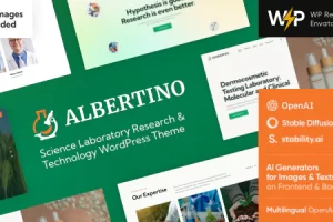 Albertino v2.14 – 科学实验室研究与技术 WordPress 主题