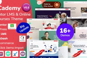 eCademy v6.6 – Elementor LMS 和在线课程主题