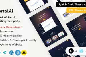 Mortal – React Next.js AI 作家和文案模板