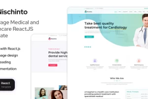 Nischinto – 医疗和保健 ReactJS 模板