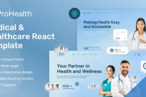 ProHealth – 医疗和保健 ReactJS 模板