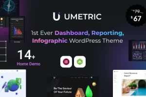 Umetric 2.0.4 – WordPress 仪表板、报告和信息图表主题