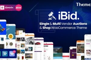 iBid v4.0.2 – 多供应商拍卖 WooCommerce 主题