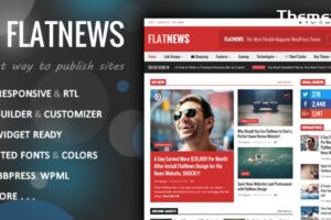 FlatNews v5.8 – 响应式杂志 WordPress 主题