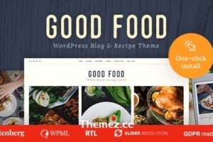 Good Food v1.2.2 – 食谱杂志和美食博客主题