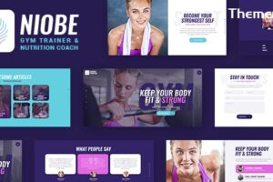 Niobe v1.1.11 – 健身教练和营养教练主题