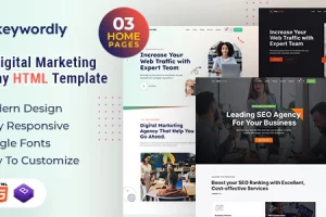 Keywordly – 数字营销机构 HTML 模板