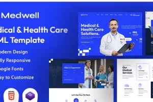 Medwell v1.0 – 医疗与健康护理HTML模板