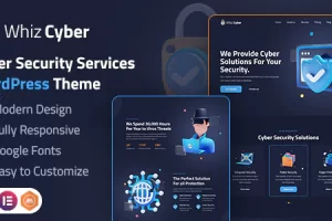 WhizCyber v1.0 – 网络安全 WordPress 主题