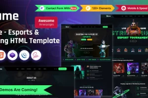 Bame – 电子竞技和游戏 HTML 模板