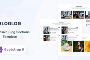 Bloglog – Bootstrap 5 博客部分模板