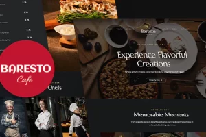 Baresto – 咖啡馆、酒吧和餐厅网站模板