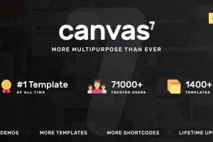 Canvas v7.3.1 – 多用途 HTML5 模板