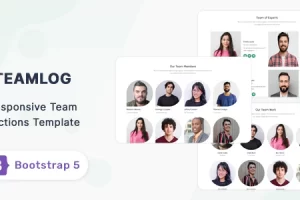 Teamlog – Bootstrap 5 团队部分模板
