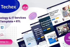 Techex v1.4 – 技术和 IT 服务 HTML 模板