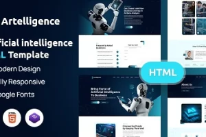 Artelligence – 人工智能和机器人 HTML 模板