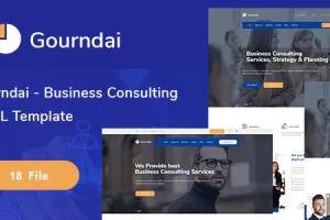 Gourndai – 商业咨询 HTML 模板