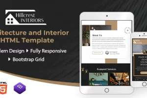 Hillcrest – 室内设计 HTML 模板