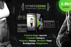 Fitness Zone v5.3 – WordPress 主题